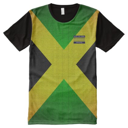 Jamaica Flag Black Yellow Green Kids T-Shirt