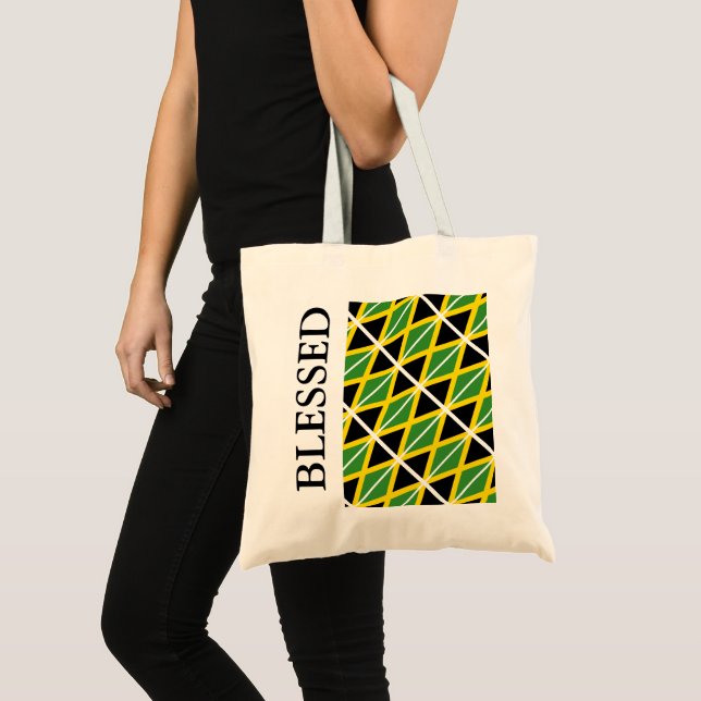 JAMAICA FLAG Blessed Tote Bag (Front (Product))