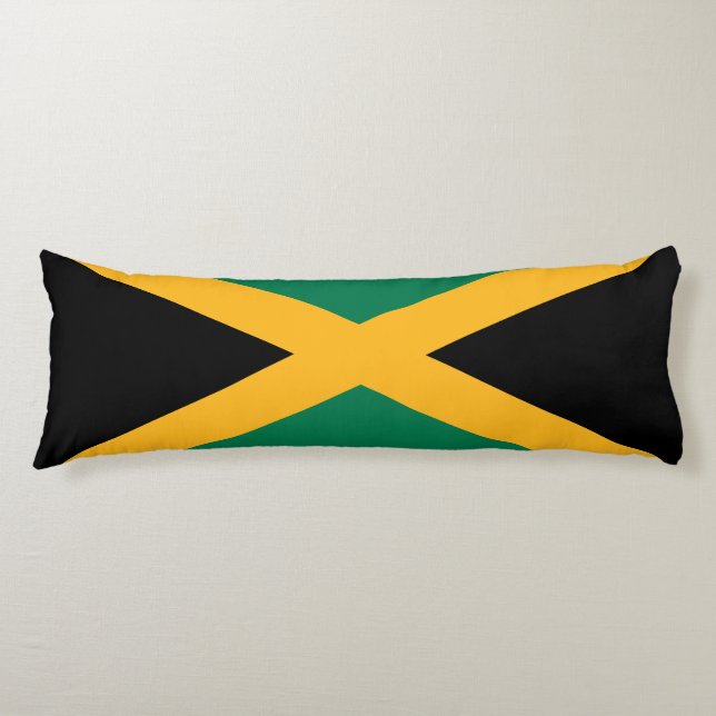 Jamaica Flag Body Pillow (Front)