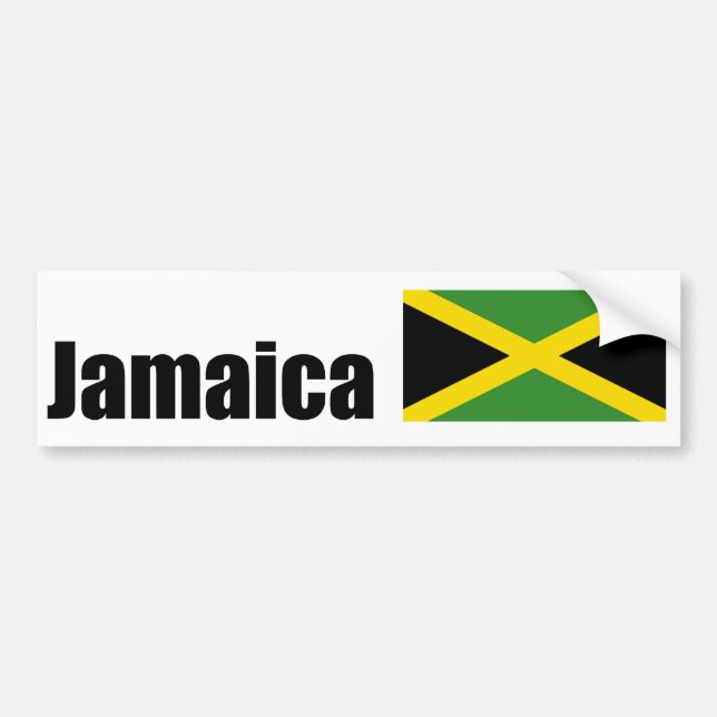 jamaica flag bumper sticker (Front)