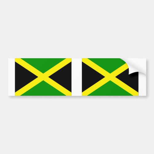 Jamaica Flag Bumper Sticker
