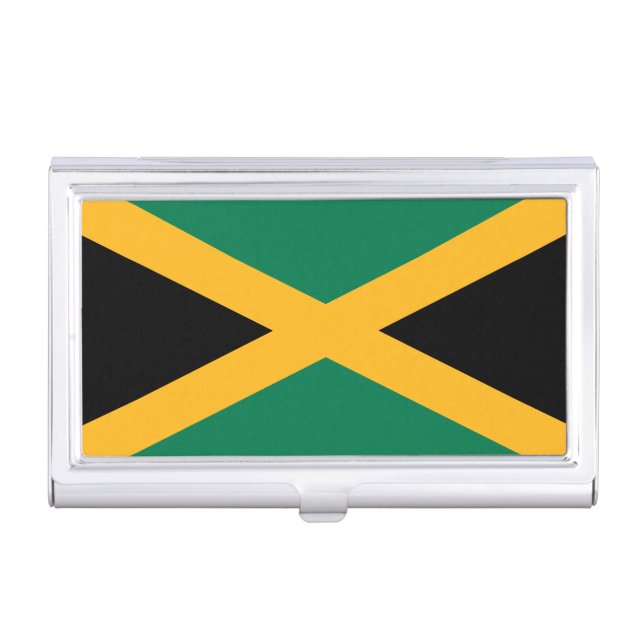Jamaica Flag Business Card Case (Front)