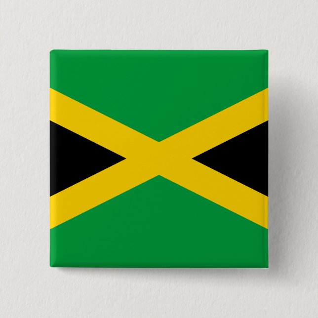 Jamaica Flag Button (Front)