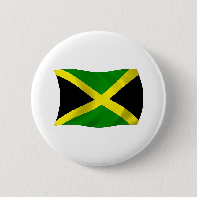 Jamaica Flag Button (Front)