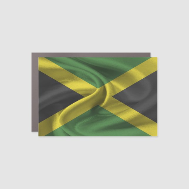 Jamaica Flag Car Magnet (Front)