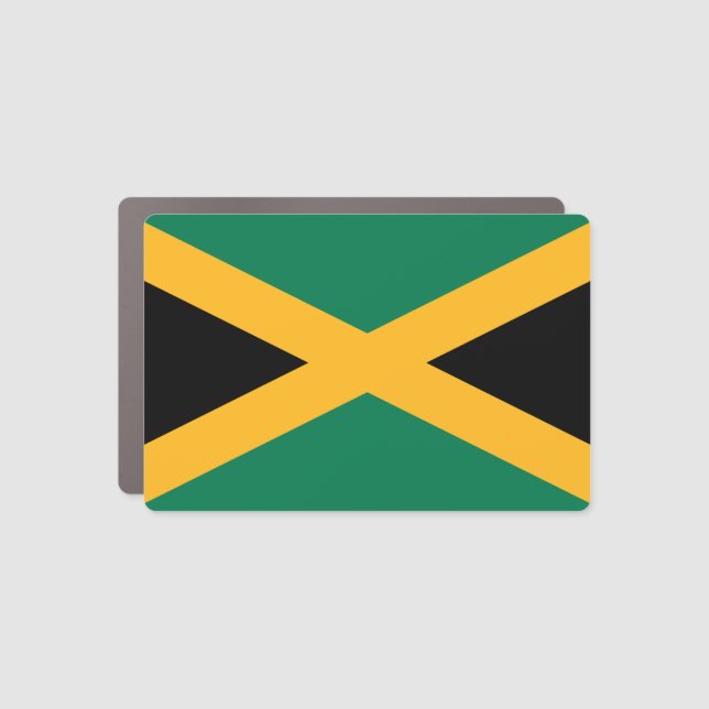 Jamaica Flag Car Magnet (Front)