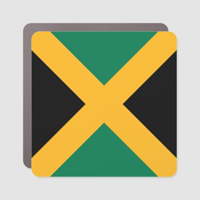 Jamaica Flag Car Magnet (Front)