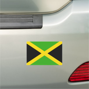 Jamaica Flag Car Magnet Jamaican Pride