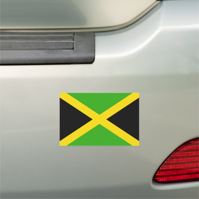 Jamaica Flag Car Magnet Jamaican Pride (In Situ)