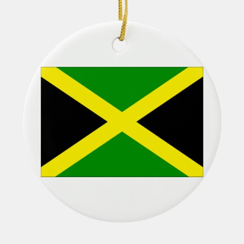 Jamaica Flag Ceramic Ornament