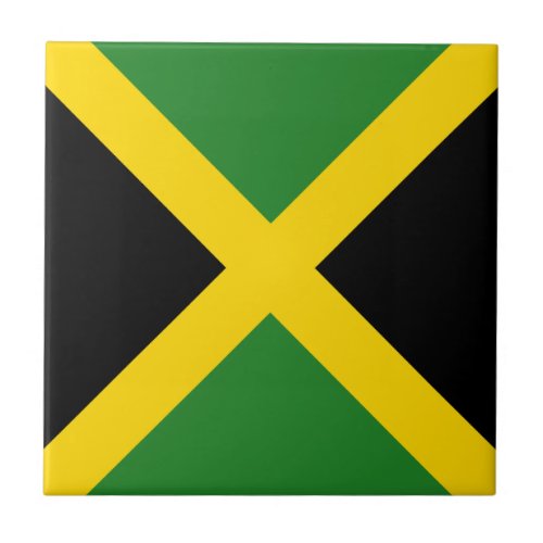 Jamaica Flag Ceramic Tile