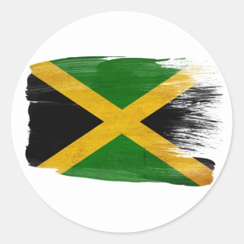 Jamaica Flag Classic Round Sticker