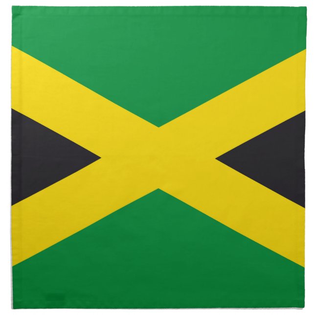 Jamaica flag cloth napkin (Front)