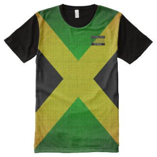 Jamaica Flag Colors Black Yellow Green T-Shirt
