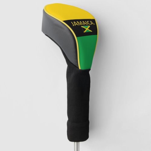 Jamaica Flag Colors Golf Head Cover