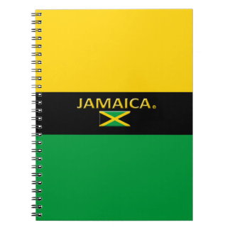 Jamaica Flag Colors Modern Notebook