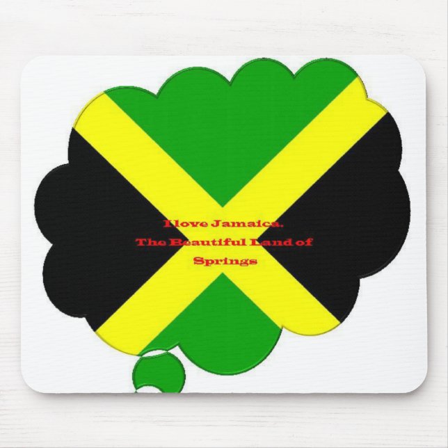 Jamaica Flag Colors Mouse Pad (Front)