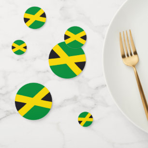 Jamaica flag confetti