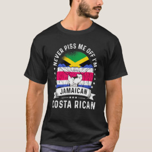 Jamaica Flag Costa Rica Grown Humor Citizen Pride T-Shirt