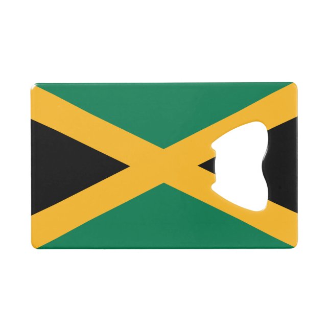 Jamaica Flag Credit Card Bottle Opener (Front (Horizontal))