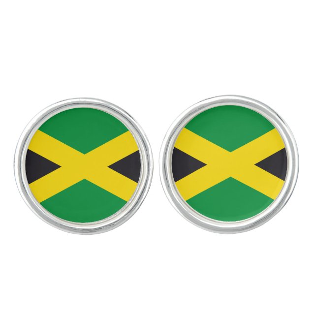 Jamaica flag cufflinks (Front)