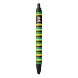 Jamaica Flag Cute Patriotic Black Ink Pen