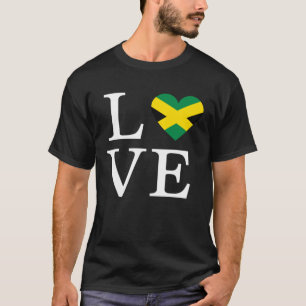 Jamaica Flag Cute Travel Vacation and Caribbean an T-Shirt