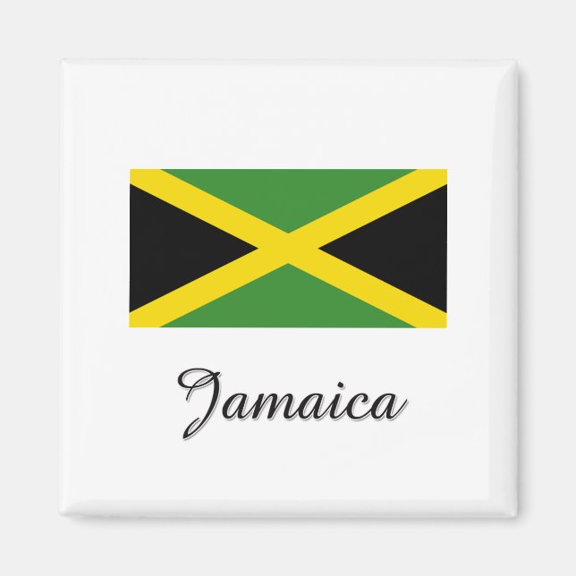 Jamaica Flag Design Magnet (Front)