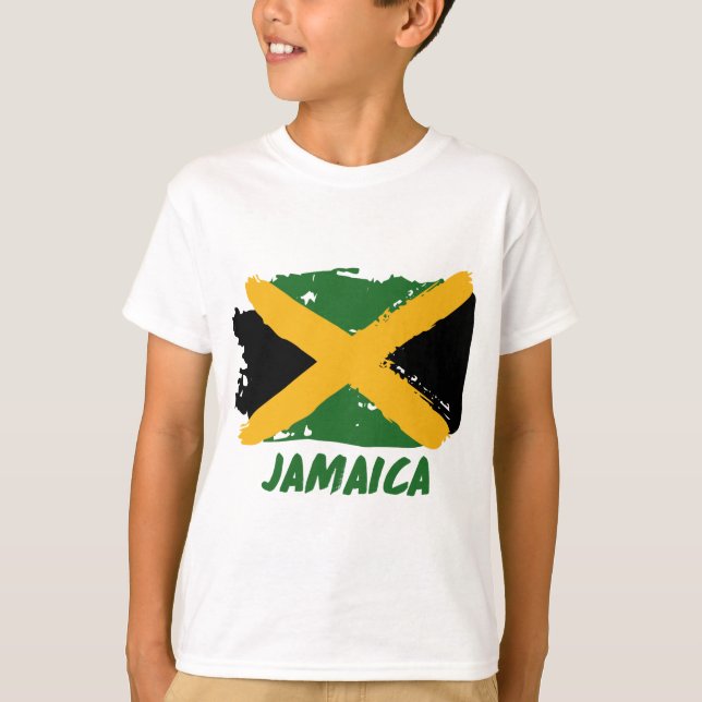 Jamaica flag design T-Shirt (Front)