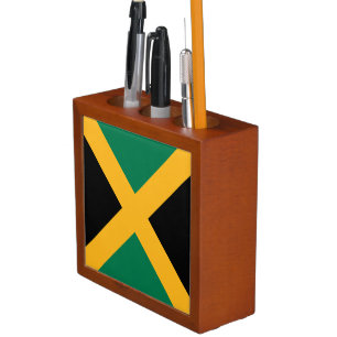 Jamaica Flag Desk Organizer