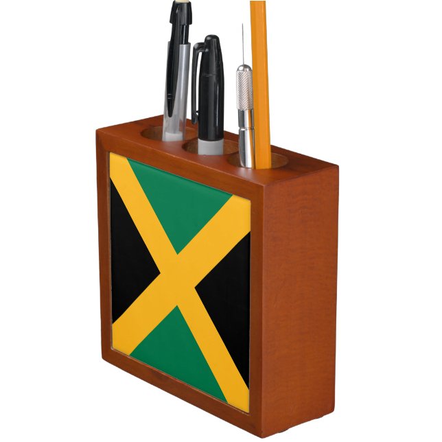 Jamaica Flag Desk Organizer (In Situ)