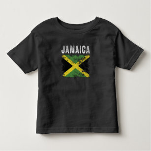 Jamaica Flag Distressed - Jamaican Flag Toddler T-shirt