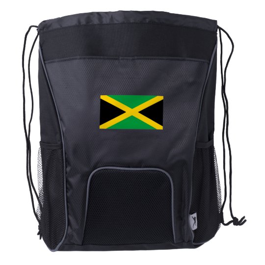 Jamaica Flag Drawstring Backpack