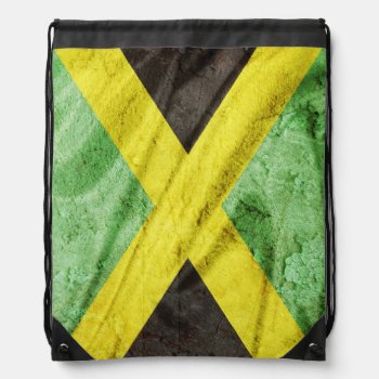 Jamaica Flag Drawstring Bag by Oneloveshop at Zazzle