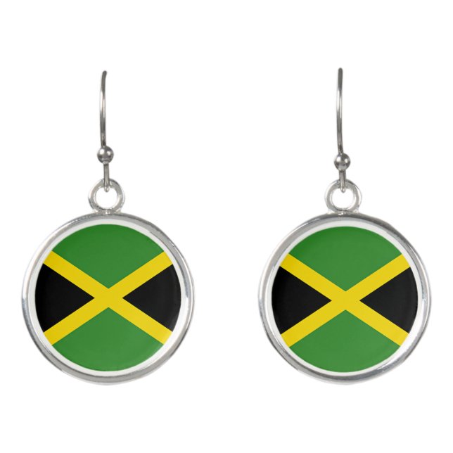 Jamaica flag earrings (Front)