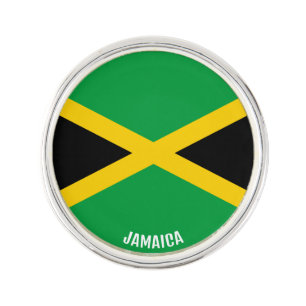 Jamaica Flag Elegant Patriotic Lapel Pin