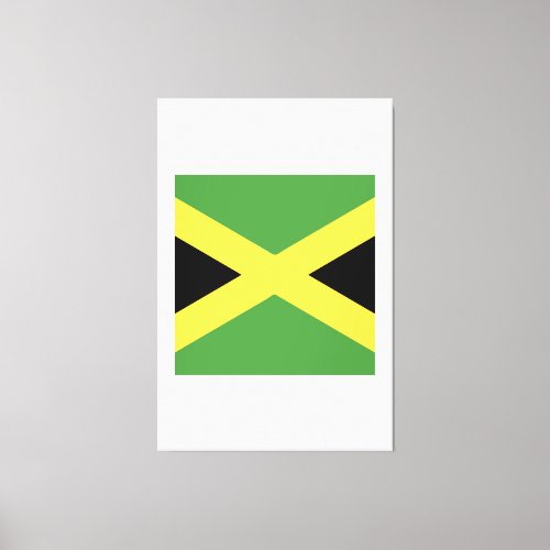 Jamaica Flag Emblem Canvas Print