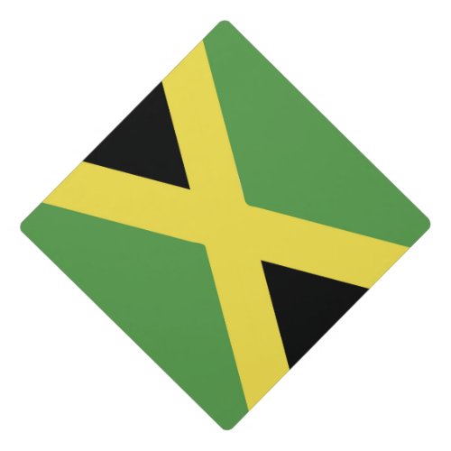 Jamaica Flag Emblem Graduation Cap Topper