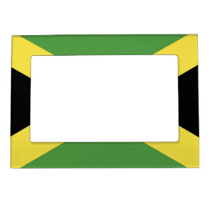 Jamaica Flag Emblem Magnetic Frame