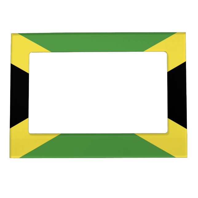 Jamaica Flag Emblem Magnetic Frame (Front)