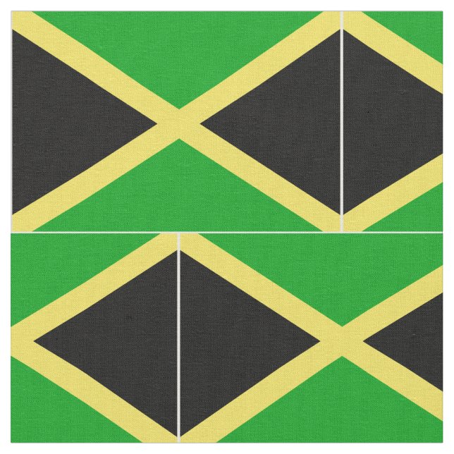 Jamaica Flag Fabric (Close Up)