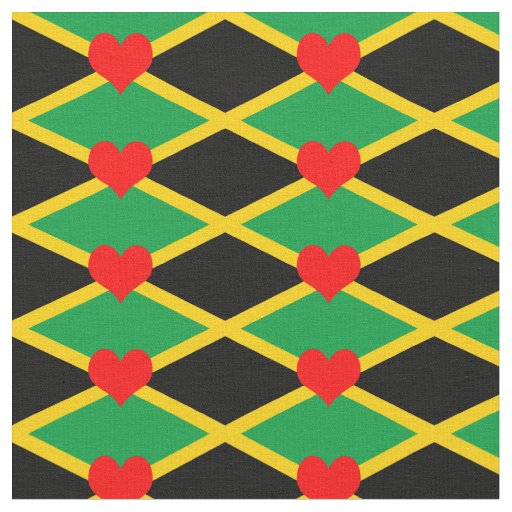 Jamaica Flag Fabric & Heart fashion /reggae