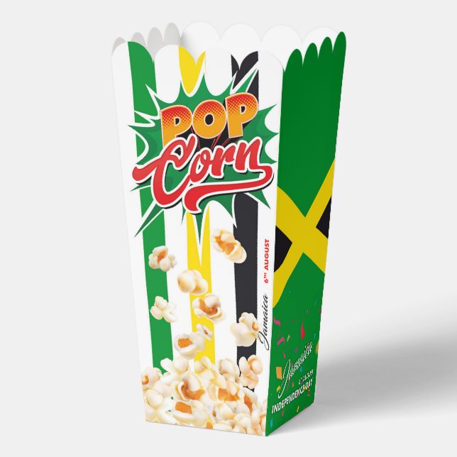 Jamaica flag favor boxes (Back)
