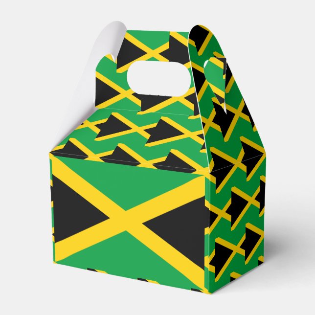 Jamaica Flag Favor Boxes (Back Side)