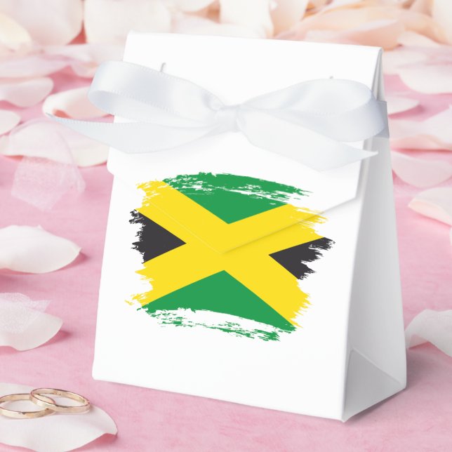 Jamaica flag favor boxes (Wedding)