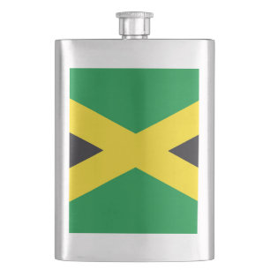 Jamaica flag flask