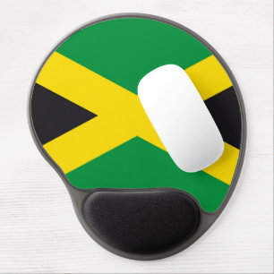 Jamaica flag gel mouse pad
