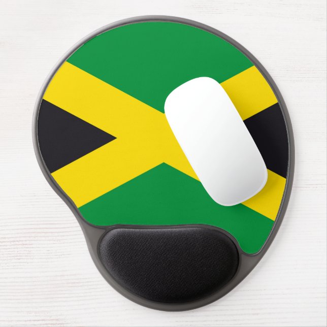 Jamaica flag gel mouse pad (Left Side)