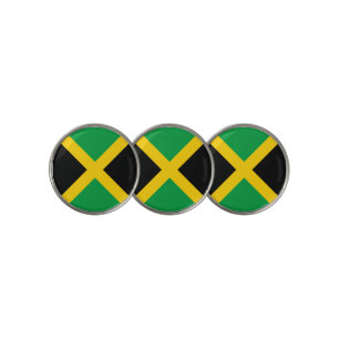 Jamaica Flag Golf Ball Marker