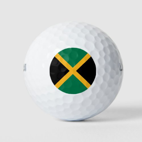 Jamaica Flag Golf Balls